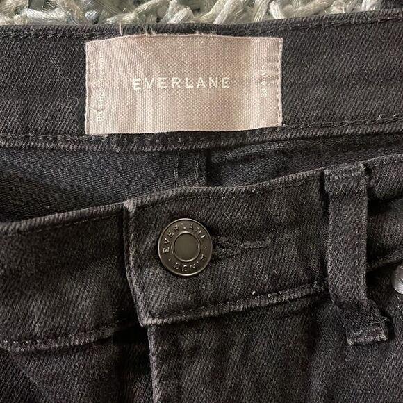 Everlane High Rise Skinny Ankle Denim Jeans Black 30 - Picture 5 of 7